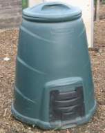 Good quality plastic compost bin. Click picture to enlarge. Copyright David Marks