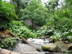 Waterfall view down in the Humid Tropic biome