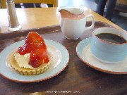 Strawberry cake from the Aberdeen cafe