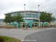 Front entrance to Dobbies Garden Centre in Dundee