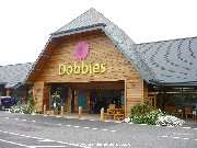 Entrance to Dobbies Garden Centre at Shepton Mallet