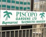 Entrance sign to Piscopo Garden Centre