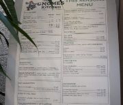 Menu at Gnome's Kitchen