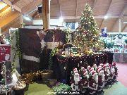 Christmas decorations at the garden centre