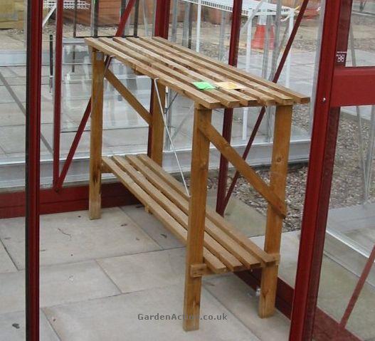 Select Greenhouse Staging, Wooden Greenhouse Shelving