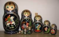 Russian Matrioshka nesting doll set. Click picture to enlarge