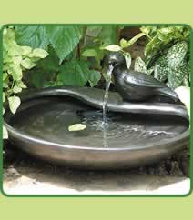 Solar powered water feature